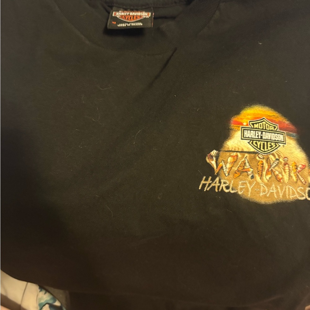 Harley-Davidson Black Tee with Vibrant Logo